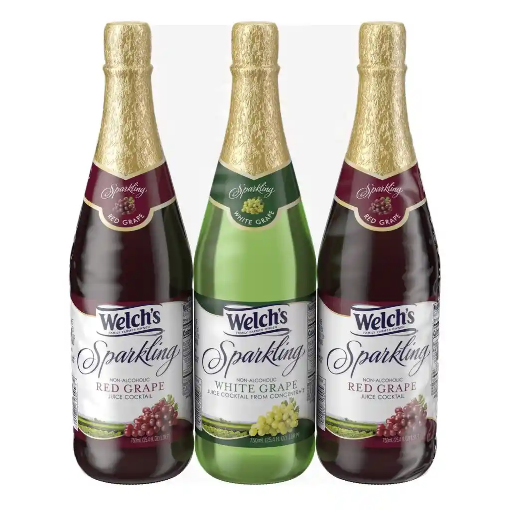Welch's Coctel De Uva Espumante Sin Alcohol 3 Unidades / 750 Ml