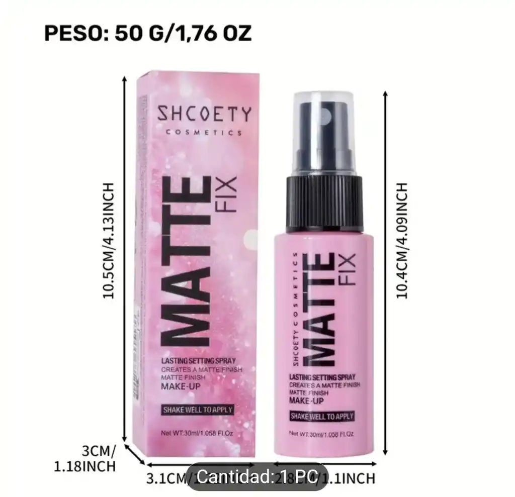 Spray Fijador De Maquillaje X 30 Ml Matte