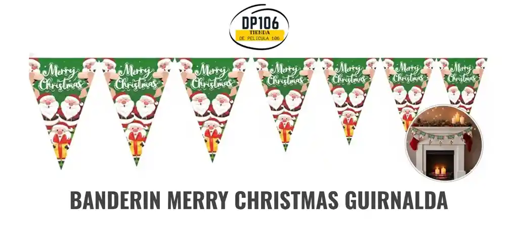 Banderin Guirnalda Merry Christmas Decoracion De Navidad
