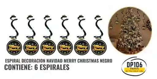 Espiral Decoracion Navidad Colgante