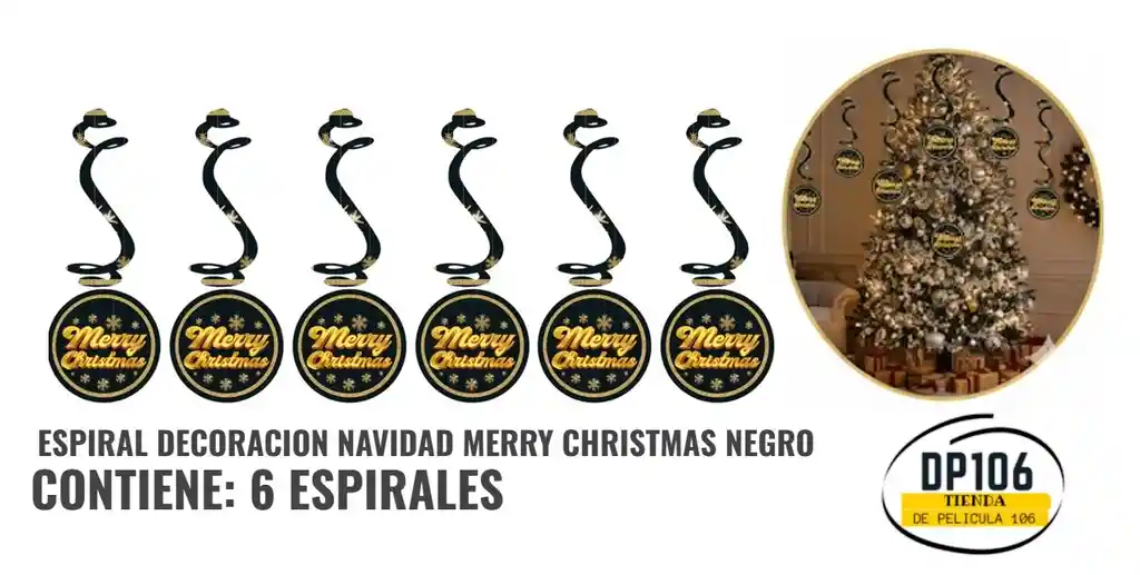 Espiral Decoracion Navidad Colgante