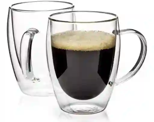 Pocillo En Cristal De Borosilicato 250ml Doble Pared