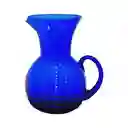 Jarra En Vidrio Azul Cobalto Espiral 1.75 Litros