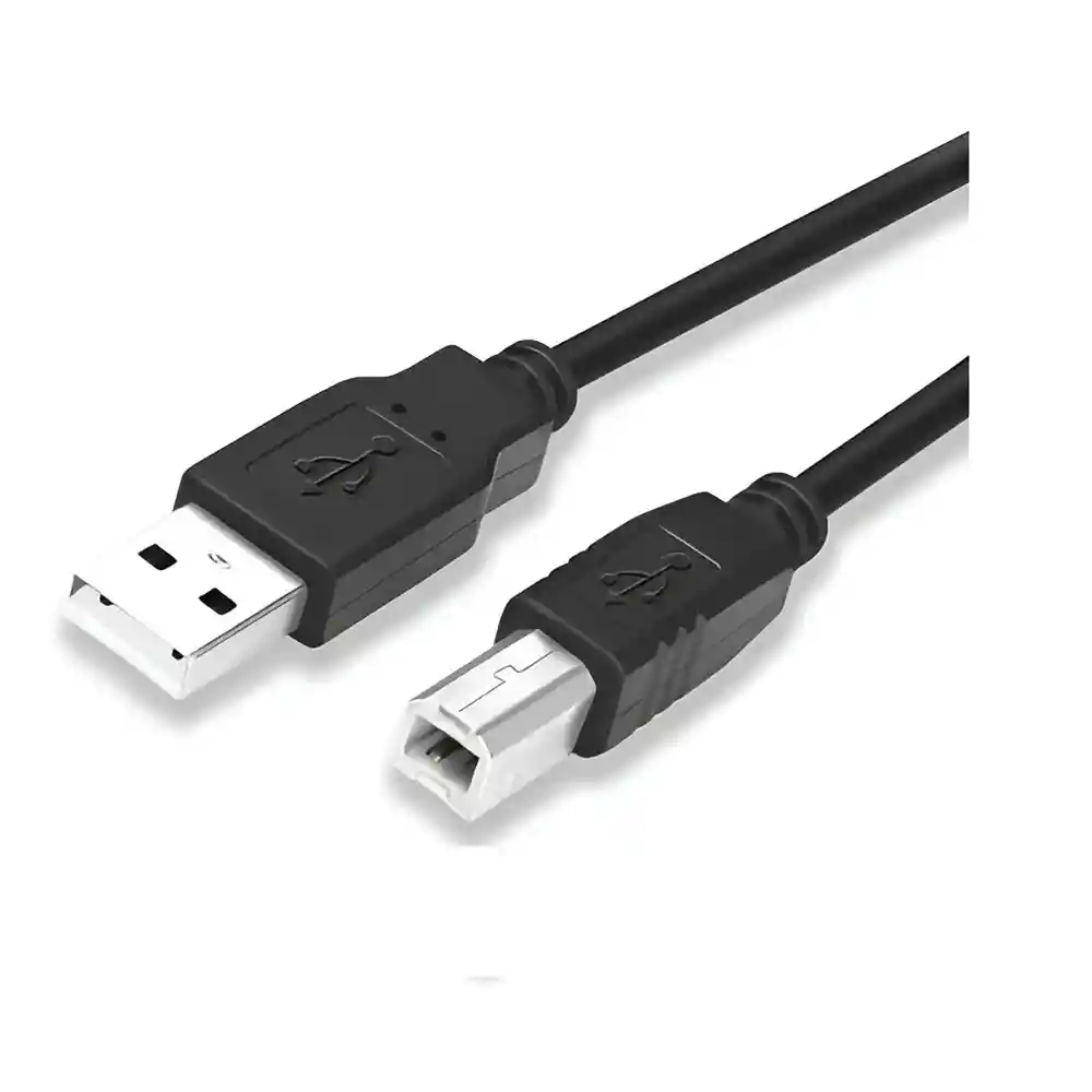 Cable De Impresora Universal 1.5m Usb 2.0 Calidad Color Negro