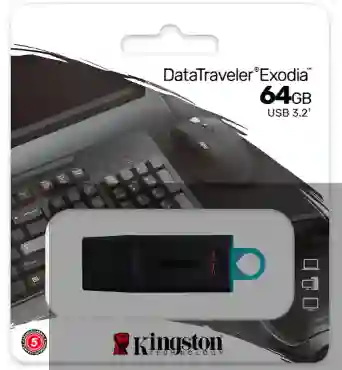 Memoria Usb Kingston Datatraveler Exodia Onyx 64gb