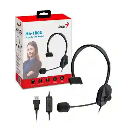 Audifonos Diadema Genius Hs-100u Usb