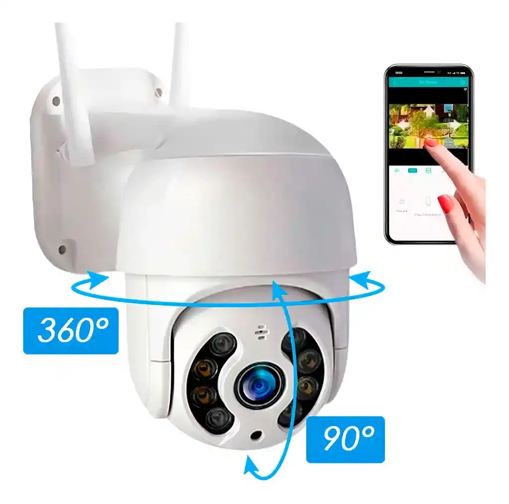 Cámara Ip Exterior Impermeable Domo Full Hd Wifi Robotica