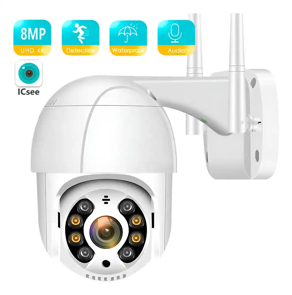 Cámara Ip Exterior Impermeable Domo Full Hd Wifi Robotica