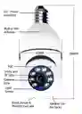 Cámara Ip 360° Wifi Smart Tipo Bombillo Motorizada De Techo