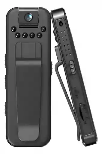 Cámara Corporal Wifi 1080p Full Hd Body Cam Giratoria 180 L7 Negro