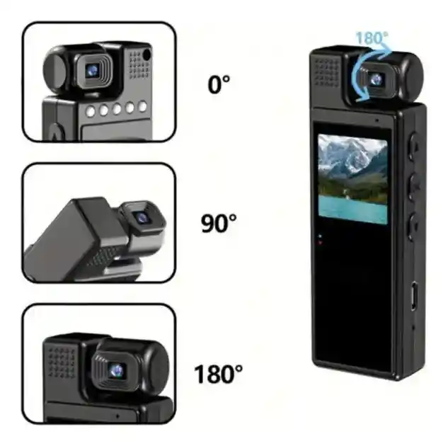 Cámara Corporal Deportiva Body Cam Full Hd L9 Negro