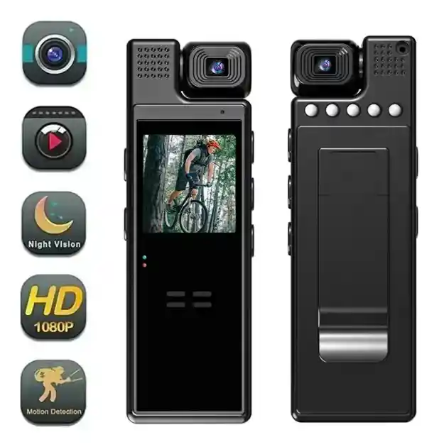 Cámara Corporal Deportiva Body Cam Full Hd L9 Negro