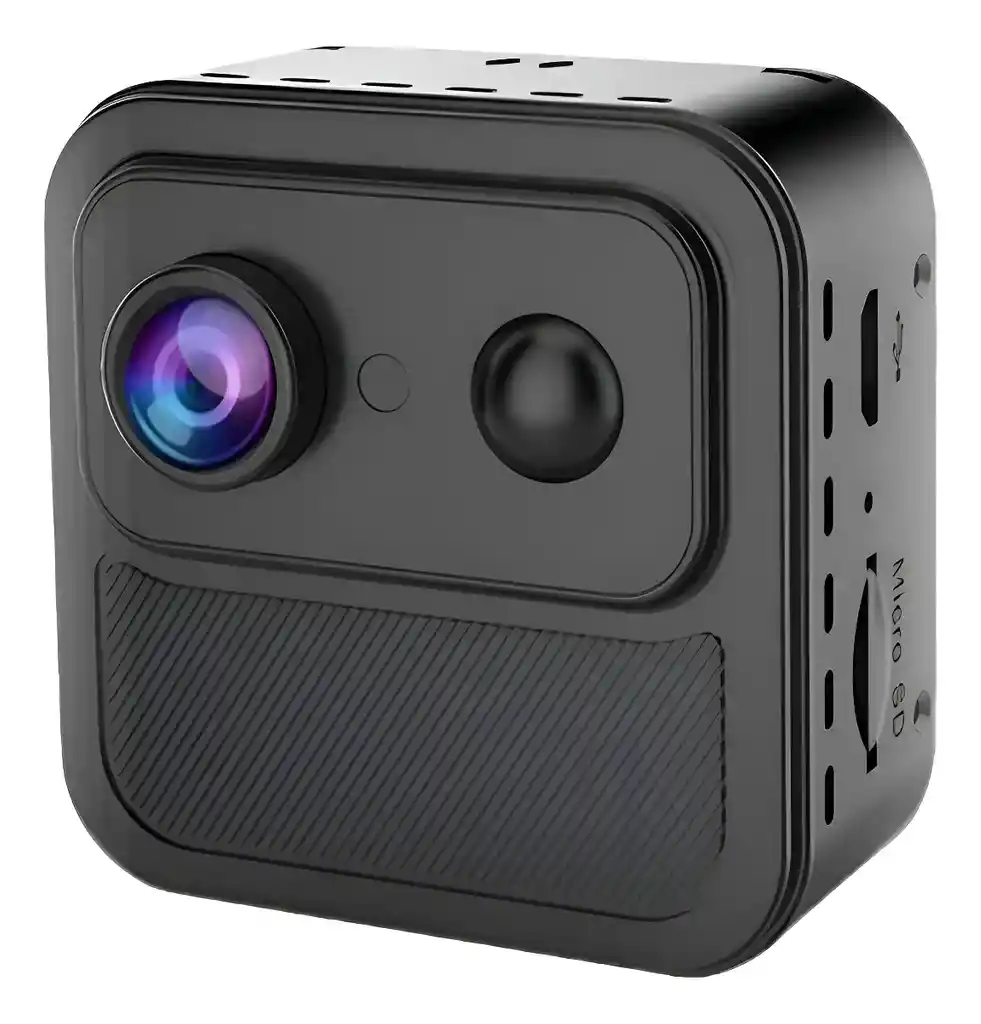 Mini Cámara Espia Wifi 4k Camara Oculta Seguridad Interior Negro