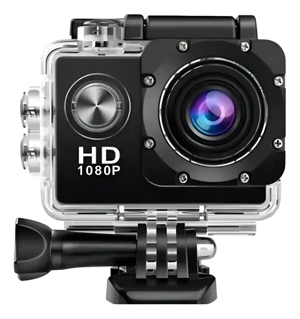 Cámara Deportiva Hd1080p Resistente Al Agua Para Moto Y Bicicleta