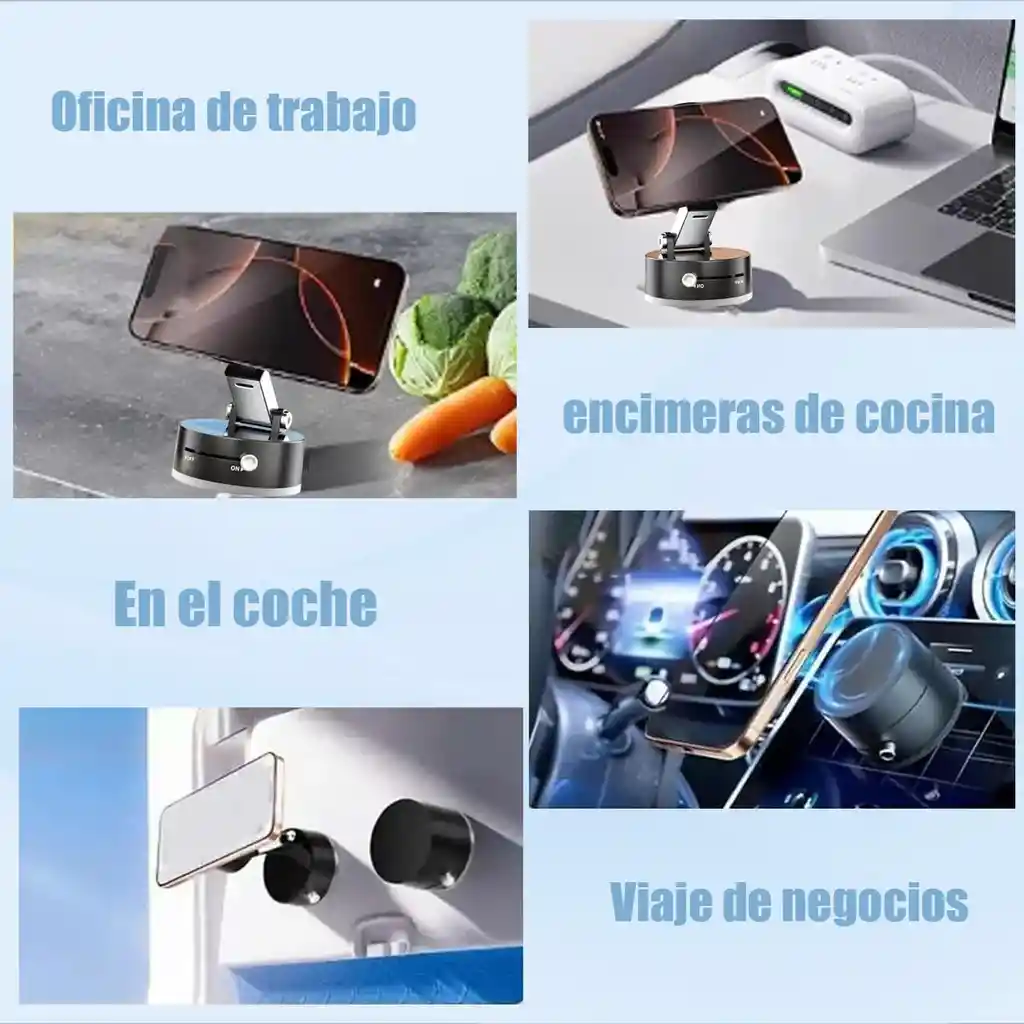 Soporte Magnético Giratorio 360 Magsafe Para Celular Negro