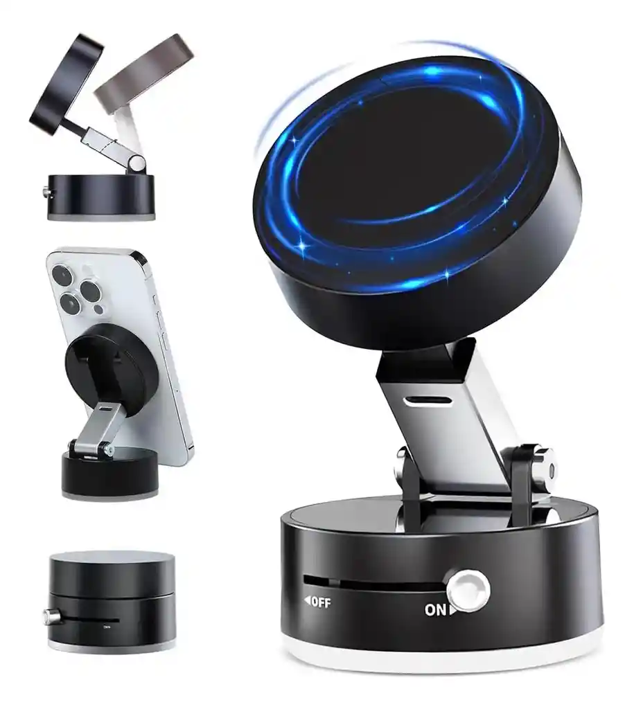 Soporte Magnético Giratorio 360 Magsafe Para Celular Negro