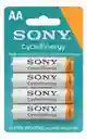 Baterías Pilas Recargables Aa Sony X4 4600 Mah