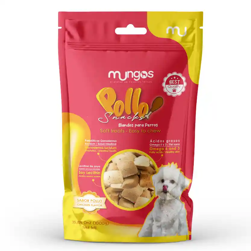 Mungos Snack Pollo Para Perro 1000 G