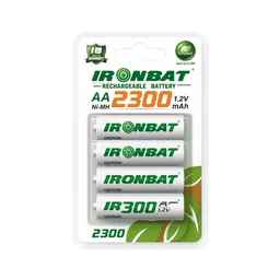 Baterías Pilas Recargables Aa Iron Bat X4 2300 Mah