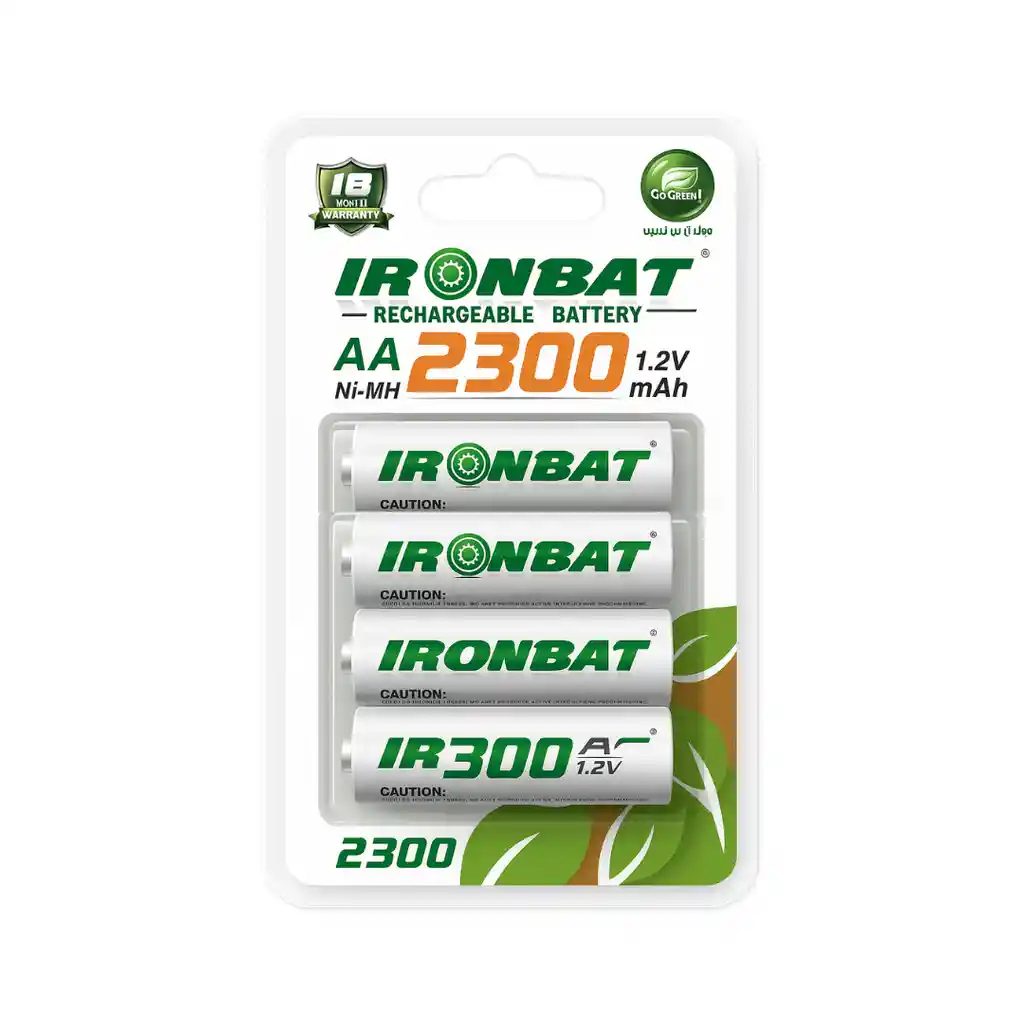 Baterías Pilas Recargables Aa Iron Bat X4 2300 Mah