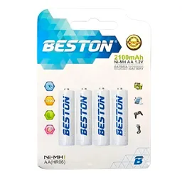 Baterías Pilas Recargables Aa Beston X4 2100 Mah