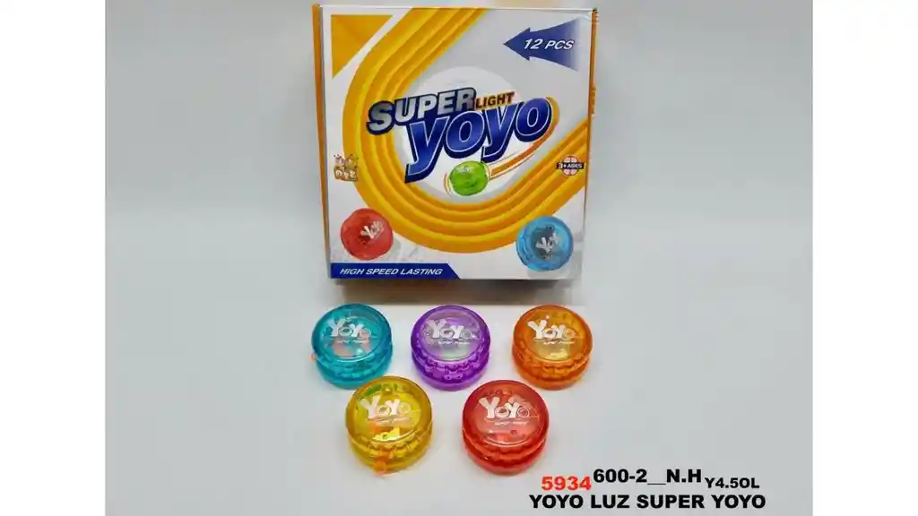 Juguete Yoyo Juego Multicolores X1und Con Luz Led Para Niños