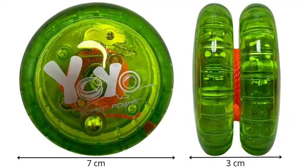Juguete Yoyo Juego Multicolores X1und Con Luz Led Para Niños