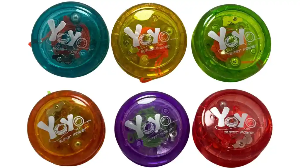 Juguete Yoyo Juego Multicolores X1und Con Luz Led Para Niños
