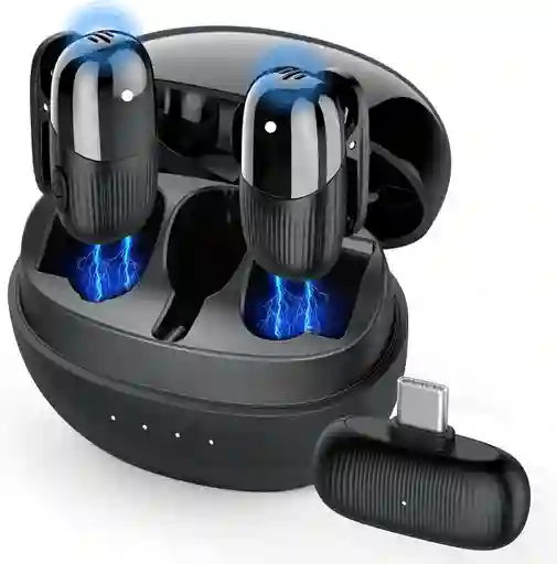 Microfonos Inalambrico Solapa Para Celular Iphone Ipad Camar