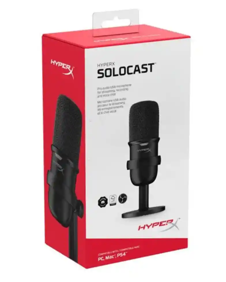 Microfono Usb Profesional De Condensador Hyperx Solocast