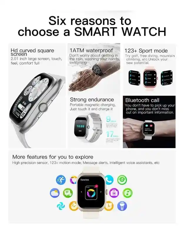 Smartwach Peje Zw01max 2.01 Resis Agua 1atm Deporte Salud P Plateado Mesh Plateado Plateado