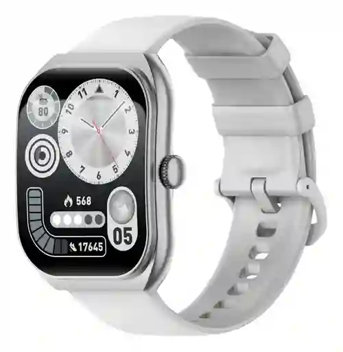 Smartwach Peje Zw01max 2.01 Resis Agua 1atm Deporte Salud P Plateado Mesh Plateado Plateado