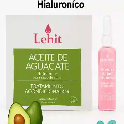 Tratamiento De Aguacate + Ampolla De Ácido Hialurónico Lehit