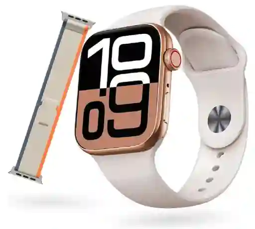 Smartwatch Iw11 Pro 49mm + Correa Extra Bluetooth Mobulaa Blanco