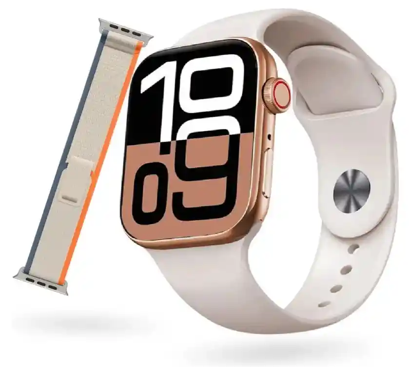 Smartwatch Iw11 Pro 49mm + Correa Extra Bluetooth Mobulaa Blanco