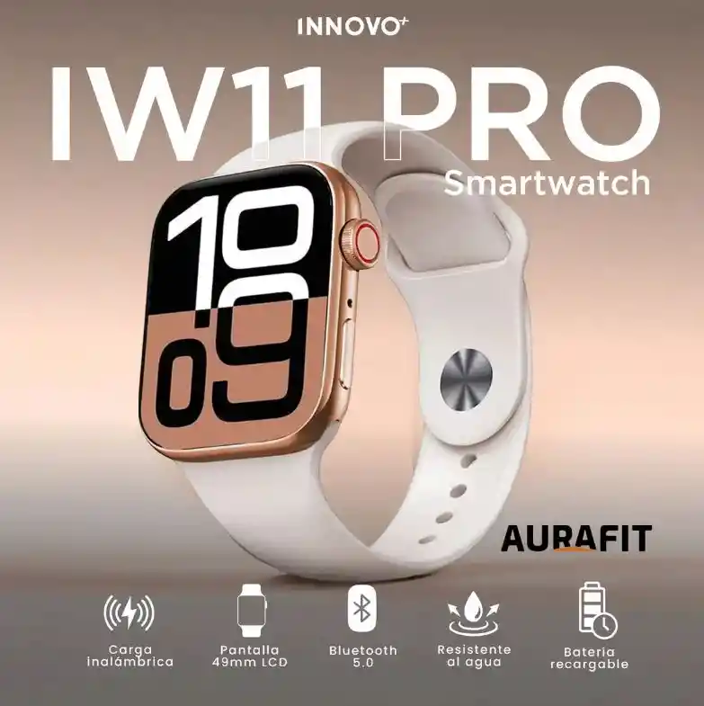 Smartwatch Iw11 Pro 49mm + Correa Extra Bluetooth Mobulaa Blanco