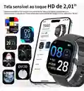 Smartwatch Peje Zw01 Max 2.01 Resist Agua 1 Atm Salud Negro Mesh Negro Negro Negro