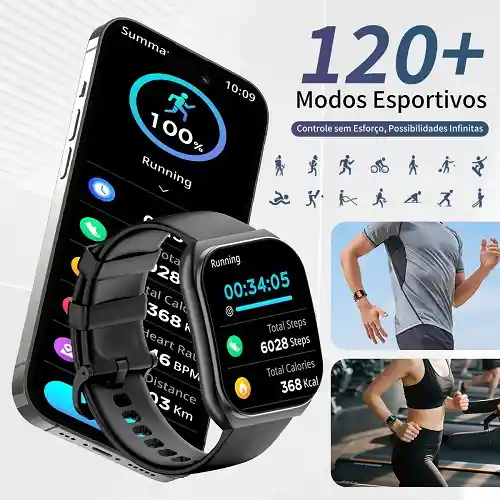 Smartwatch Peje Zw01 Max 2.01 Resist Agua 1 Atm Salud Negro Mesh Negro Negro Negro