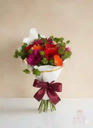 Flores Bouquet Cono Gerberas
