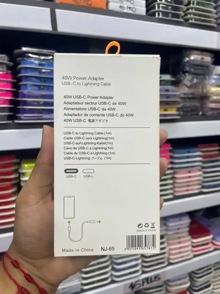 Adaptador 40w | Tipo Usb L To Usb Tipo C | Carga Rapida