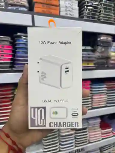 Adaptador 40w | Tipo Usb L To Usb Tipo C | Carga Rapida