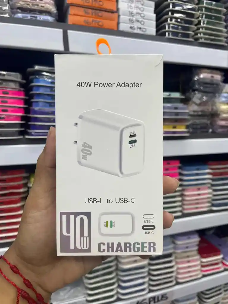Adaptador 40w | Tipo Usb L To Usb Tipo C | Carga Rapida