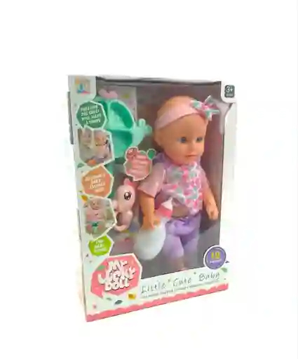 Bebe Muñeca Con Sonidos Y Accesorios Juguete Niño Niña