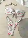Bikini De Dos Piezas Con Estampado Floral Talla M