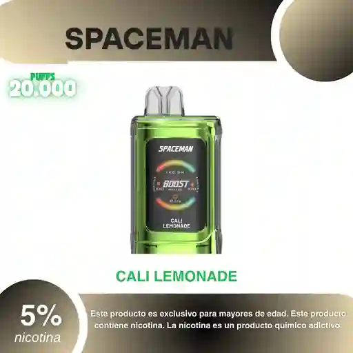 Spaceman World First 20.000 Pufs, Cali Lemonade 5%