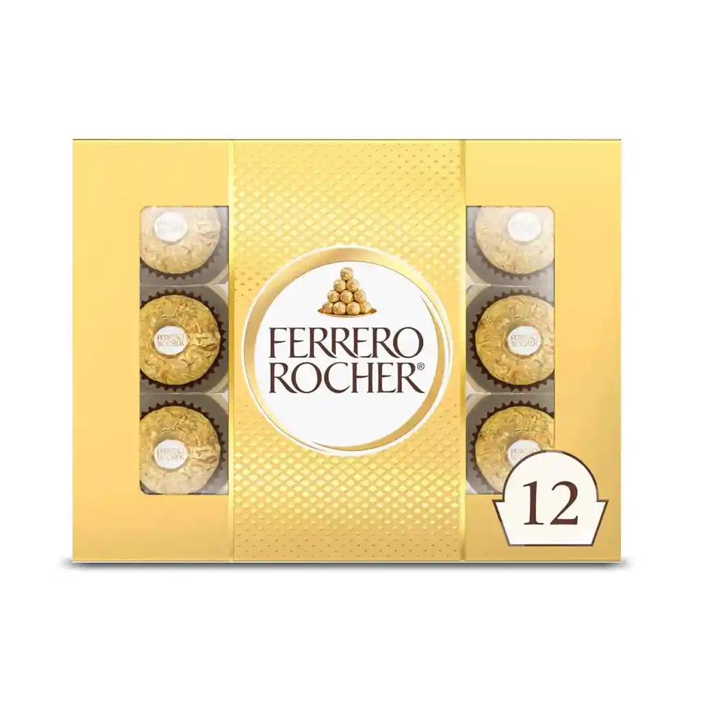 Caja De 12 Chocolates Ferrero Rocher