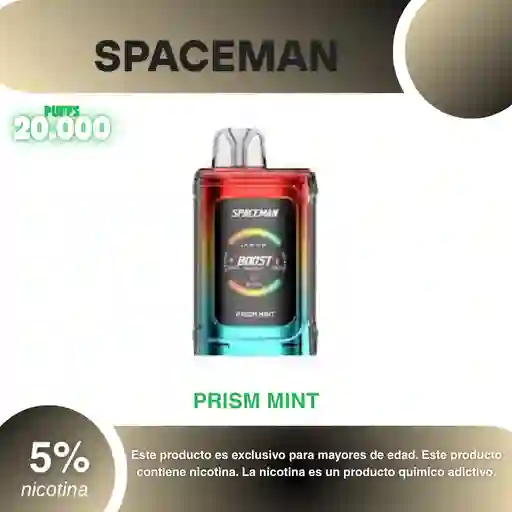 Spaceman World First 20.000 Pufs, Prism Mint 5%