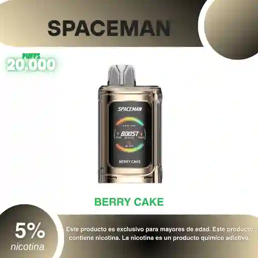 Spaceman World First 20.000 Pufs, Berry Cake 5%