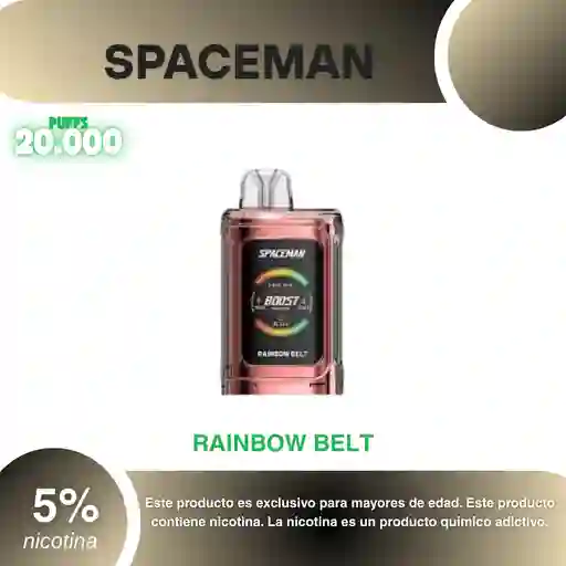Spaceman World First 20.000 Pufs, Rainbow Belt 5%