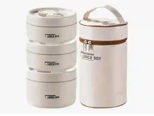 Kit De Fiambreras Portacomidas Termico X3 Piezas